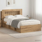 Telaio del letto con storage Rovere Artigianale 120 x 190 cm