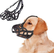 Muffa per cani, sacchetto di silicone morbido, museruola regolabile, riflettente, prevenzione dal abbaiare, morde e grattare (L)