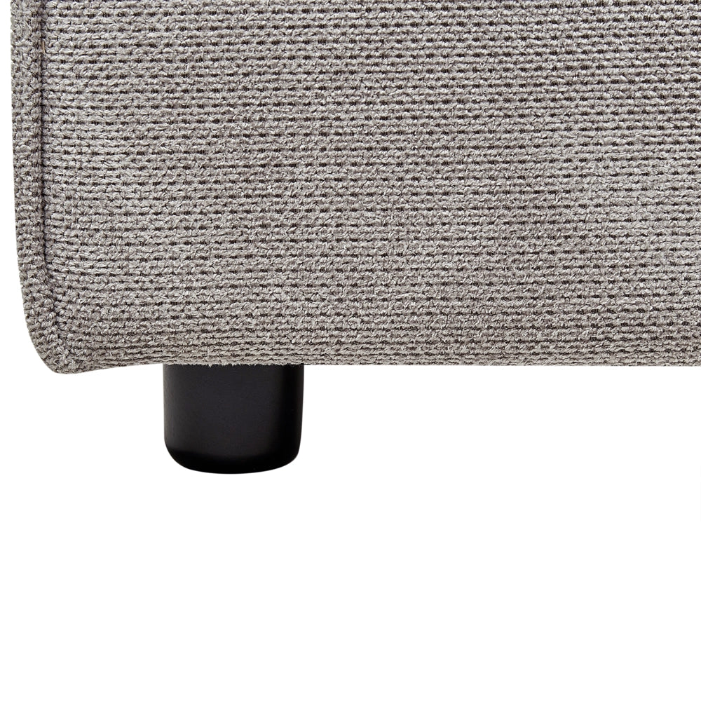 Letto matrimoniale in velluto a coste con struttura a doghe grigio 160 x 200 cm stile classico camera da letto