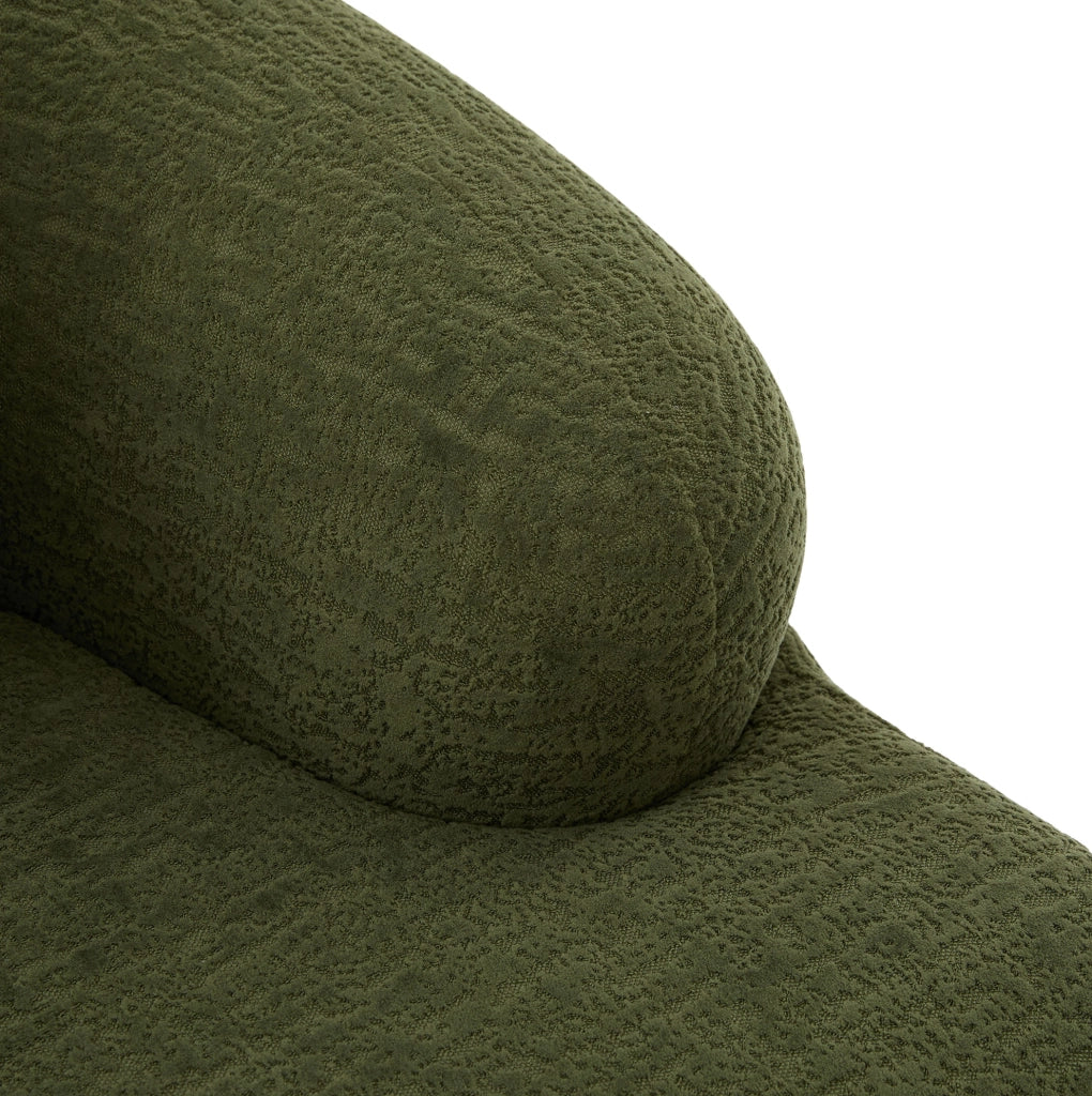 Divano letto 2 posti pieghevole in ciniglia verde; 157x84x65 cm; senza montaggio