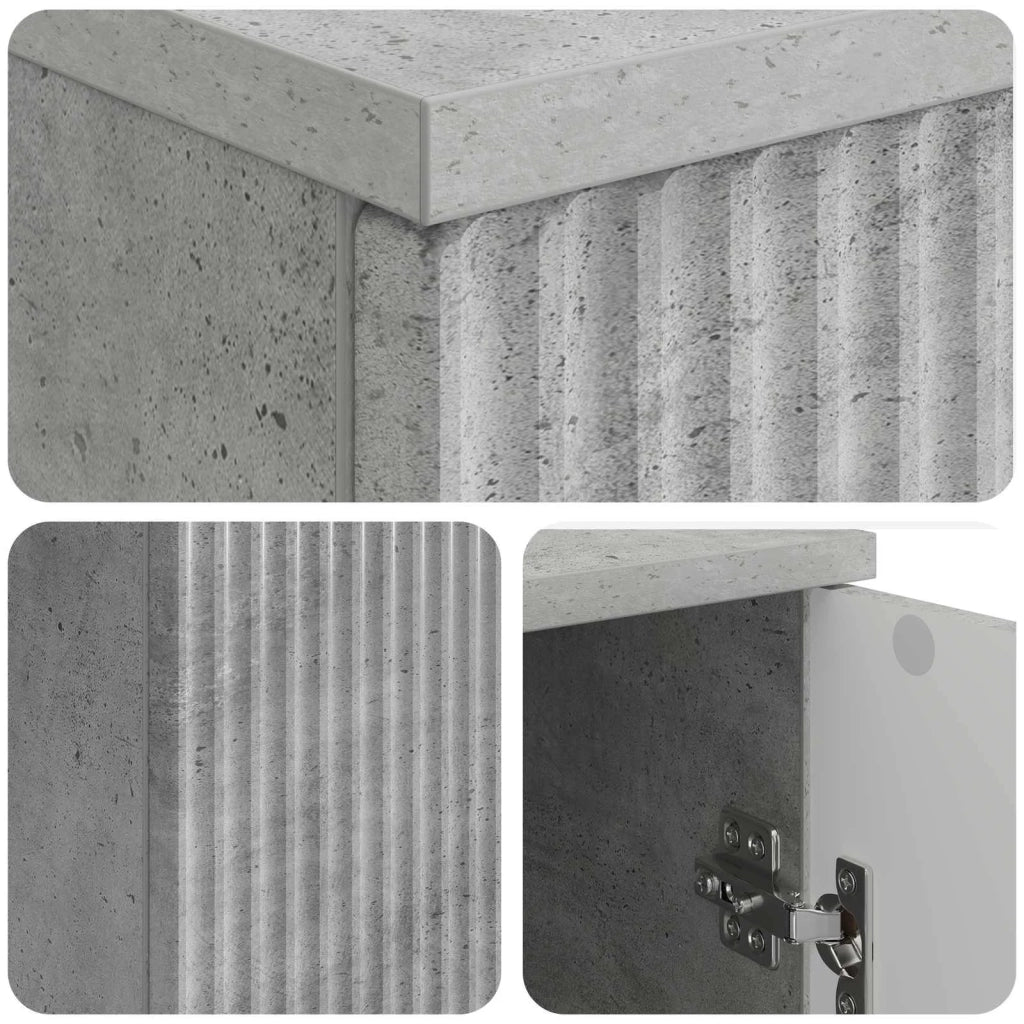 Scrivania con lo scaffale Grigio Cemento 142,5 x 50 x 75 cm 3414624