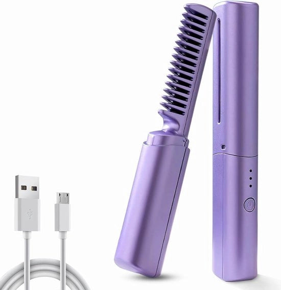 Stilizzatore capillare portatile mini a batterie - piastra per capelli a filo d'acciaio
