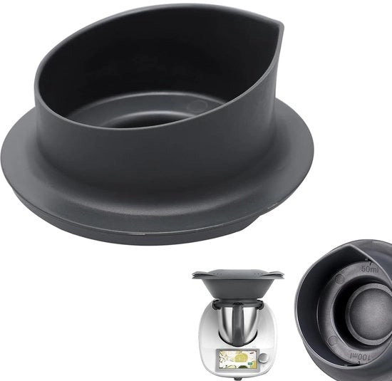 Misuratore di Cibi Resistenti al Calore - Capacità 1 Litro - Misuratore di Cibi con Coperchio - Misuratore di Cibi Piccolo - Misuratore di Cibi in Polipropilene - Resistente alle Alte Temperature - Marcatura 50/100 ml - Misuratore di Cibi in Ceramica