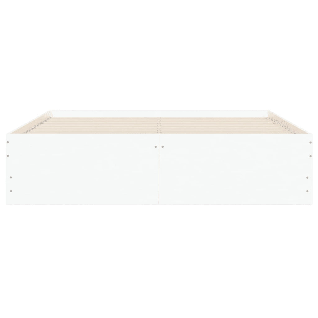 Giroletto con Cassetti Bianco 120x200 cm in Legno Multistrato
