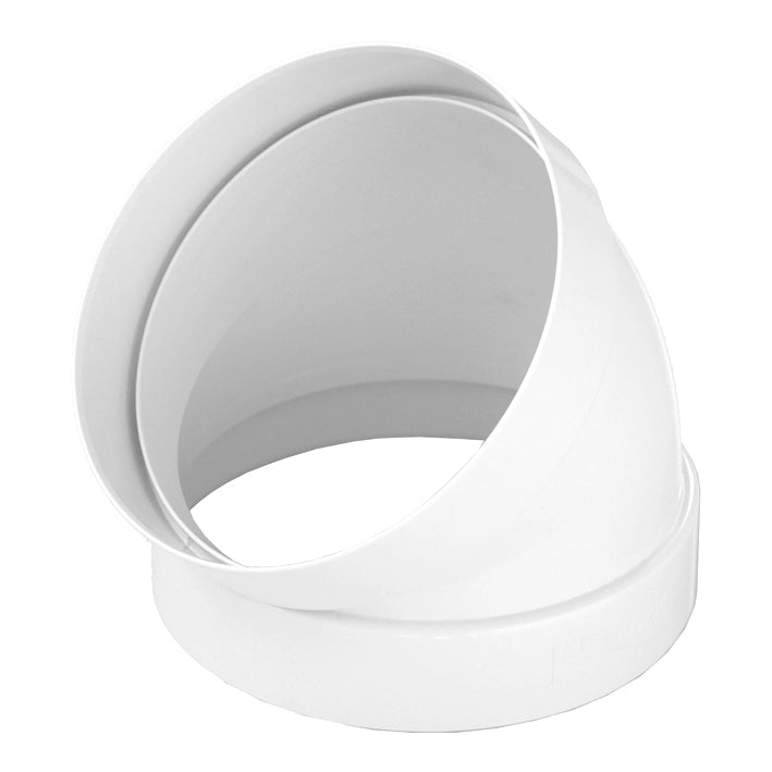 Curva a 45° per tubo cappa tondo FF in abs FIRST D100 mm