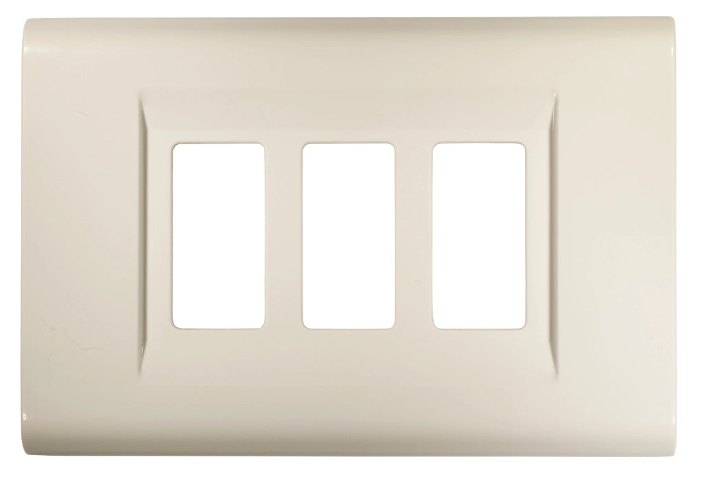 Feb Elettrica PLACCA CLICK  col. Bianco 3 posti