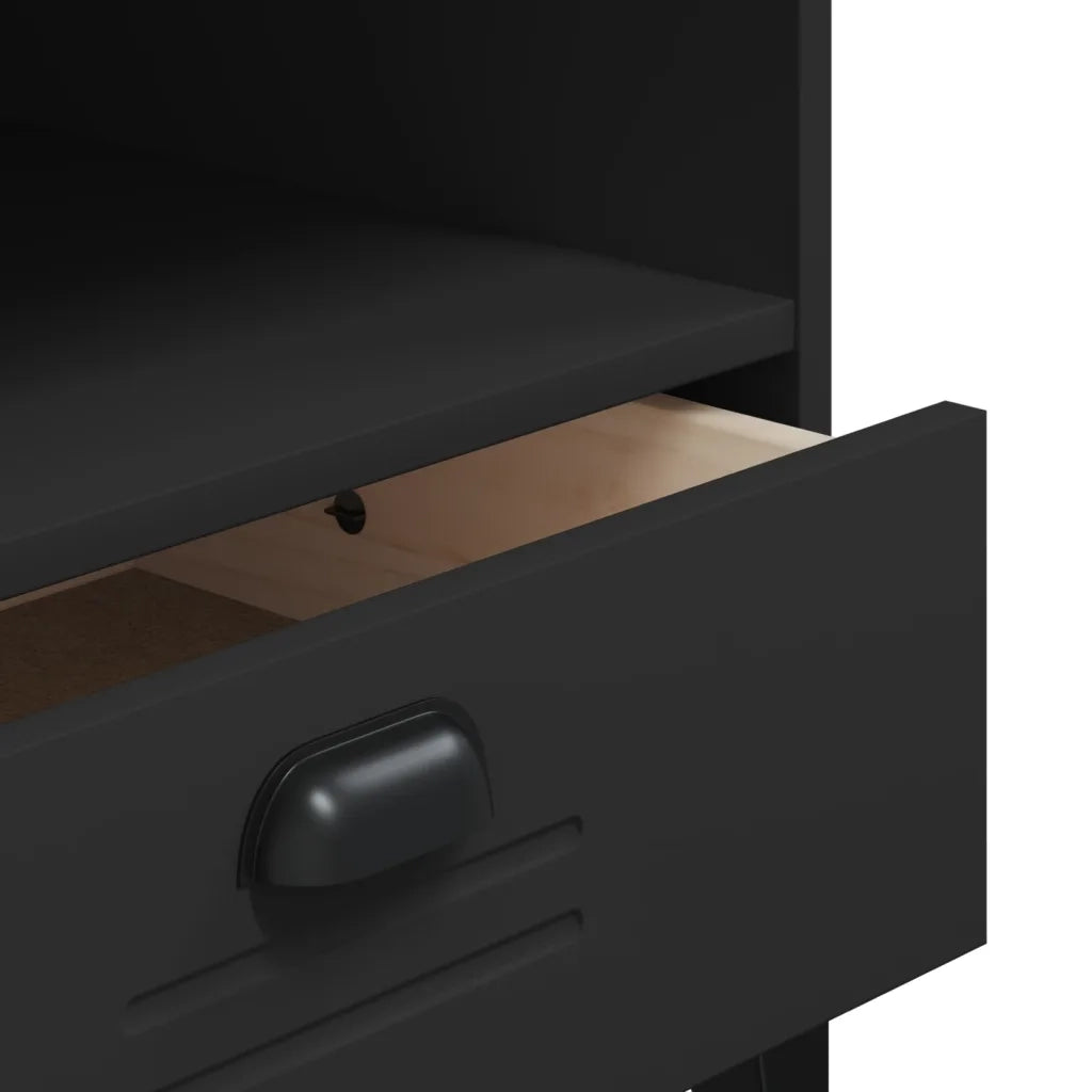 Scarpiera VIKEN Nera in Legno Multistrato 374930