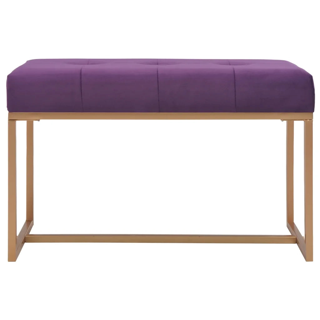 Panca 80 cm in Velluto Viola 247557
