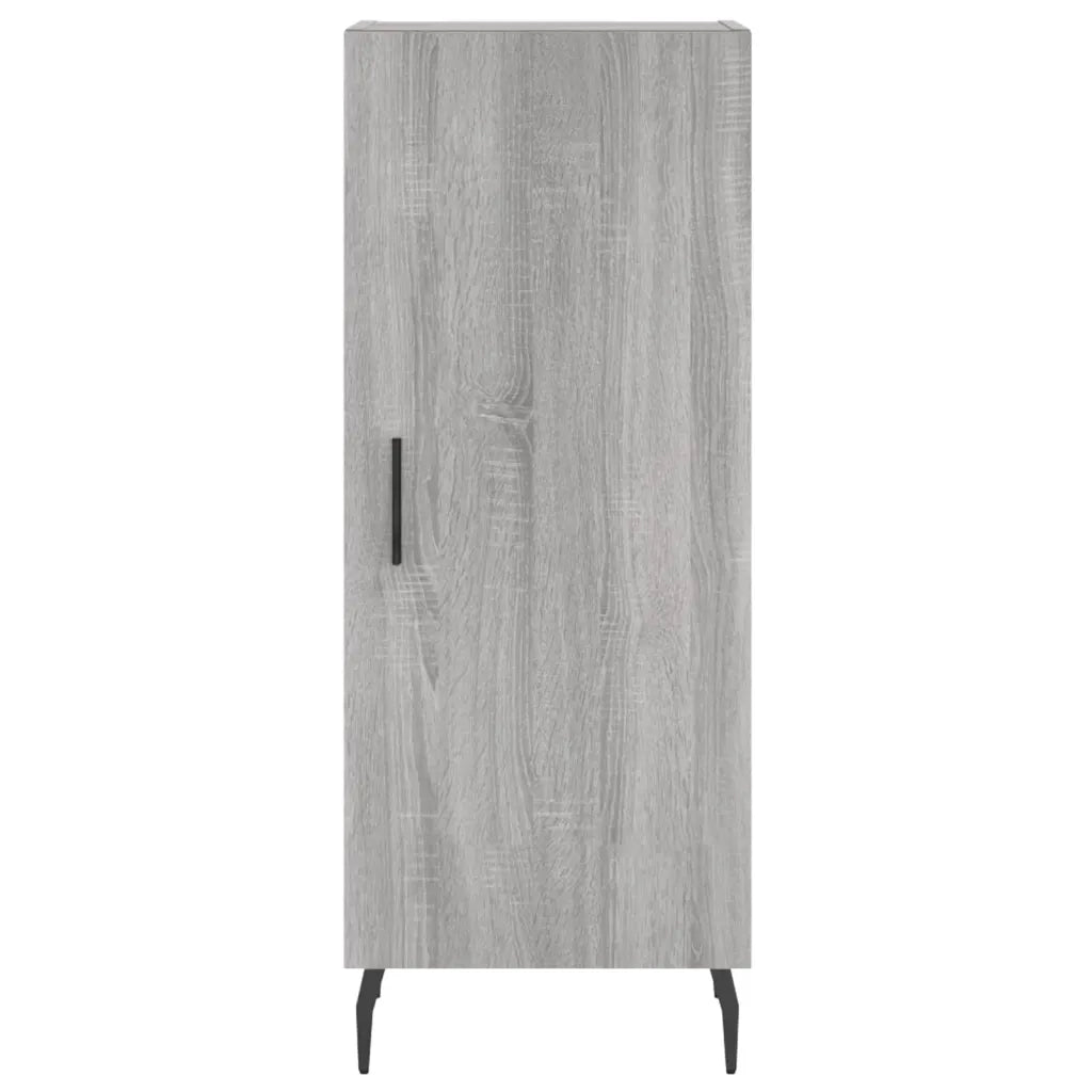 Credenza | Madia | Buffet da pranzo | Armadio da pranzo Grigio Sonoma 34,5x34x180 cm in Legno Multistrato