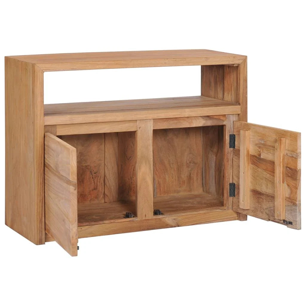 Buffet credenza mobile consolle unità contenitore 80 cm legno massello di teak 4402220