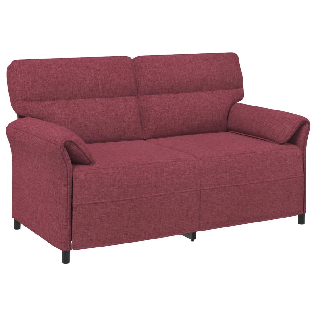 Set di divani 2 pz Rosso Vino Tessuto 3424860