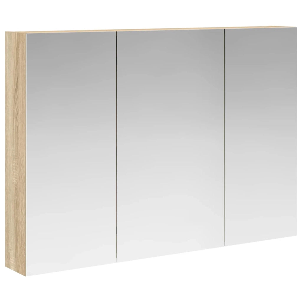 Mobiletto per specchio da bagno con lo scaffale Rovere Sonoma
