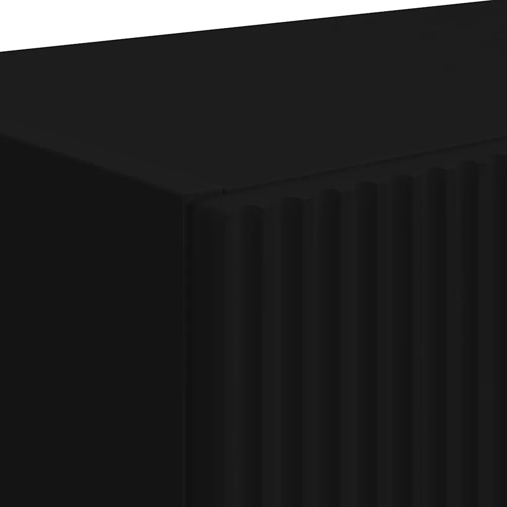 Mobile TV da parete 2 pcs Nero 59,5 x 31 x 40 cm