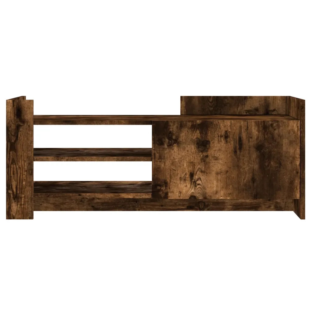 Mobile TV Rovere Fumo 100x35x40 cm in Legno Multistrato 848378