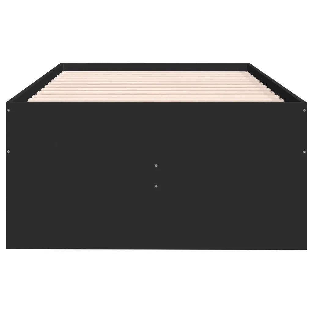 Divano Letto con Cassetti senza Materasso Nero 100x200 cm 3280868