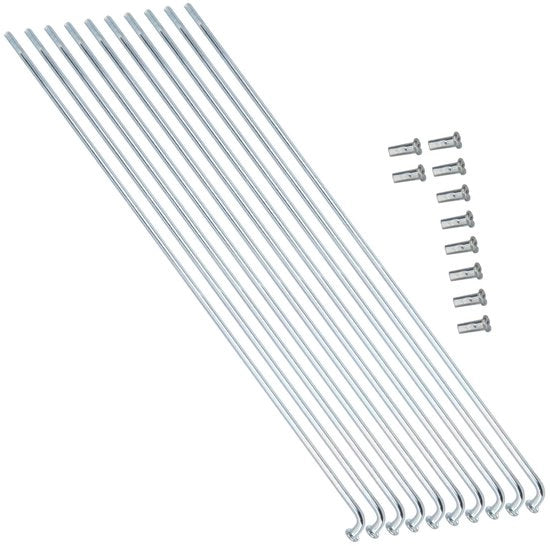 Accessori per bicicletta - Spigoli in acciaio inossidabile - 13G/2.2mm - 10 pezzi - Nuovi - Per biciclette con cerchioni