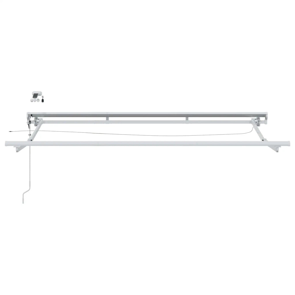 Telaio tenda elettrica con LED Bianco 3 x 2 m Alluminio 42024834