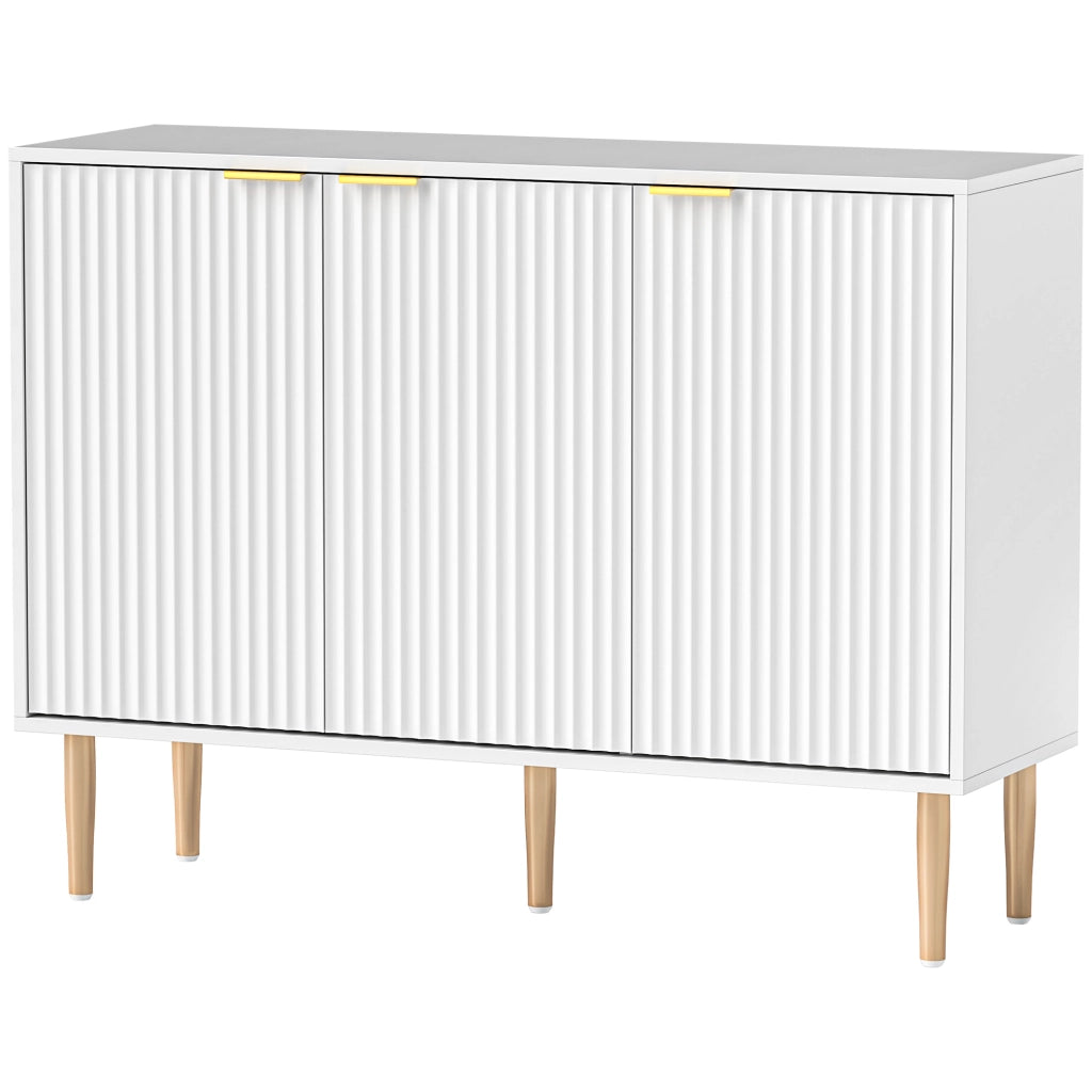 Credenza 3 Ante ¨C Xylo ¨C Bianco 107x35x80 cm