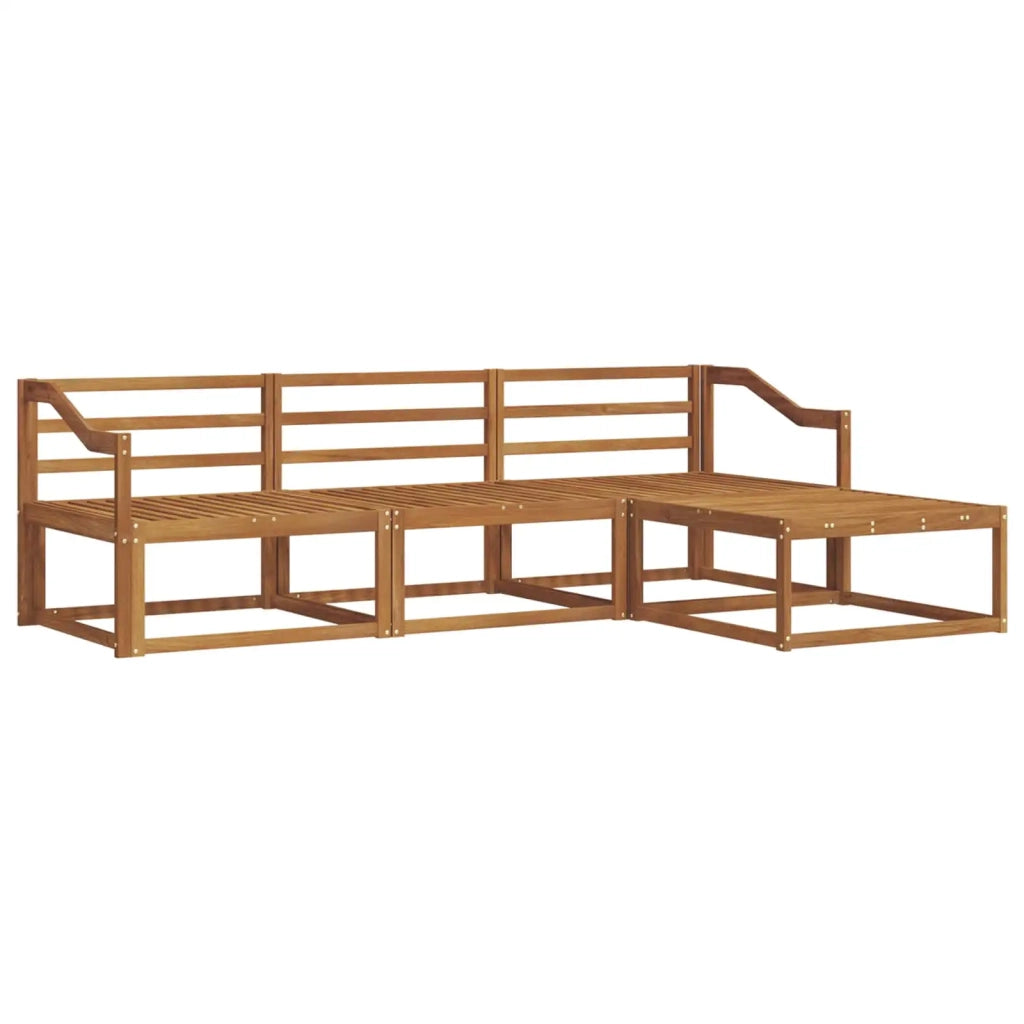 Set di divani da esterno 4 pcs Naturale