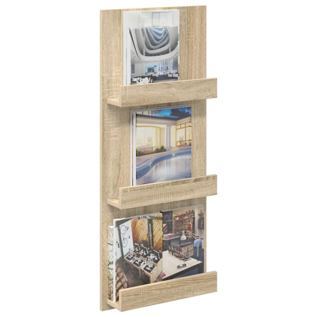 Scaffale per riviste Rovere Sonoma 43 x 11 x 102 cm 899513