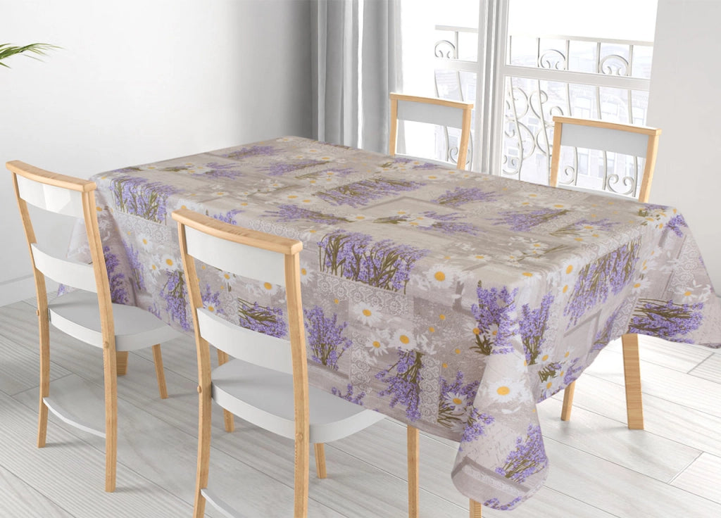 Tovaglia Cucina Copritavolo In 100% Cotone Made Italy Disegno M'ama RP - 140x180 - Mama