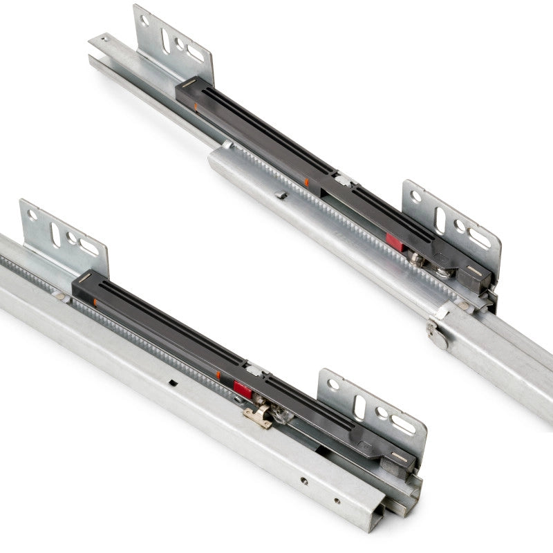 Portabottiglie estraibile TitaneMax con chiusura soft, lato sinistro, 3 vassoi, unità 150 mm, Acciaio, Grigio Antracite