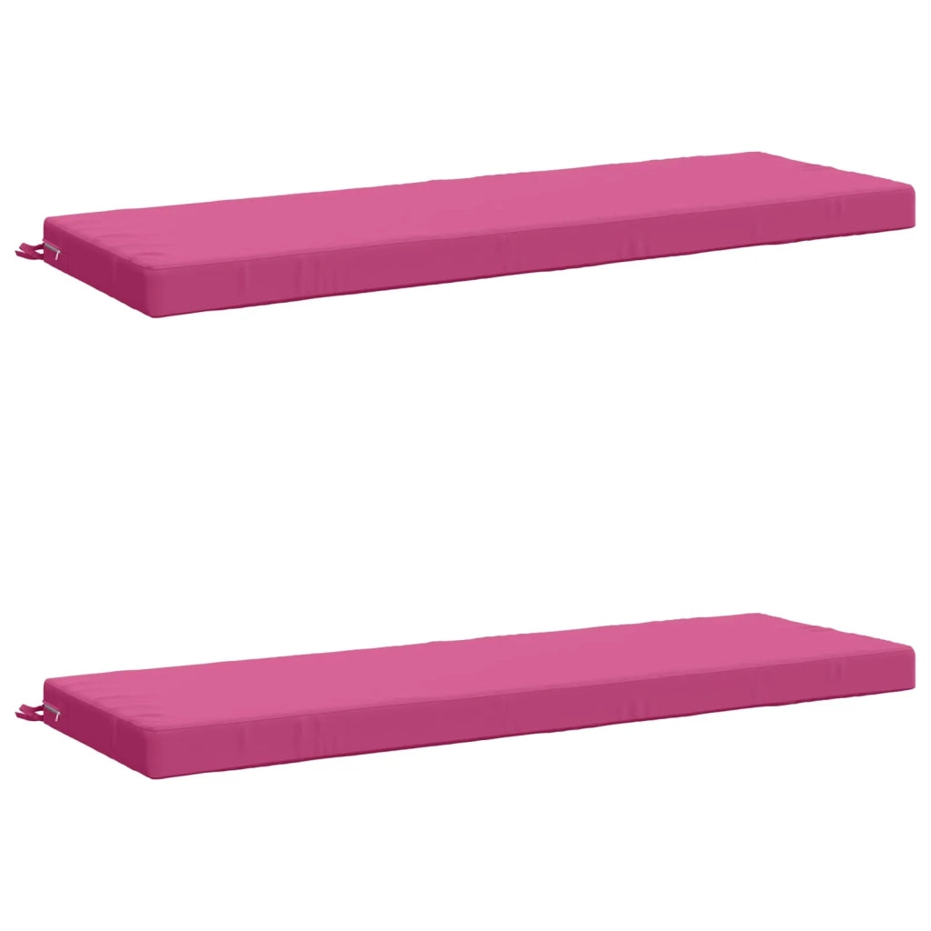 Cuscini per Panchina a 2 Pezzi SOEST 2 pz 100% Poliestere Rosa 950289