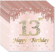 Serviette per Festa 20 pezzi - Decorazione per Compleanni - Compleanno 13 - Serviette di Carta - Decorazione per Feste - Festa di Compleanno - Serviette per Feste