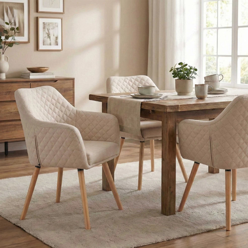 Sedia per sala da pranzo Gent tessuto naturale 2