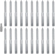 Set di 20 pezzi di viti M8 Torx a doppia vite per mobili e infissi - 80 mm