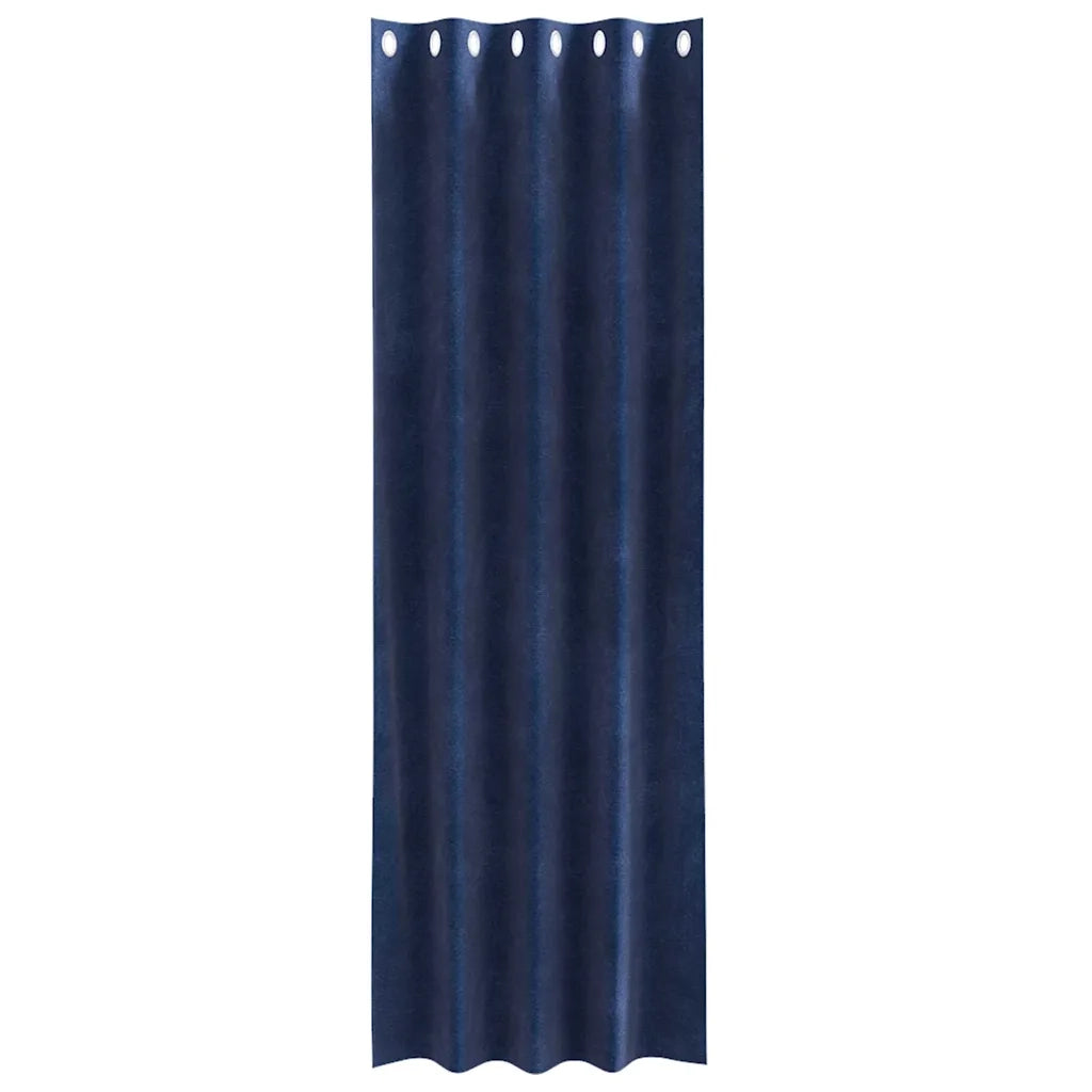 Tende oscuranti 2 pcs Blu Scuro 140 x 245 cm Velluto 4107196