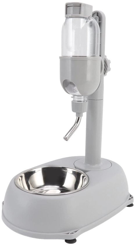 Dispensatore automatico di acqua per animali 500 ml - Altezza regolabile - Ciotola rimovibile - Per cani/gatti - Materiale ecocompatibile - Dispensatore di acqua