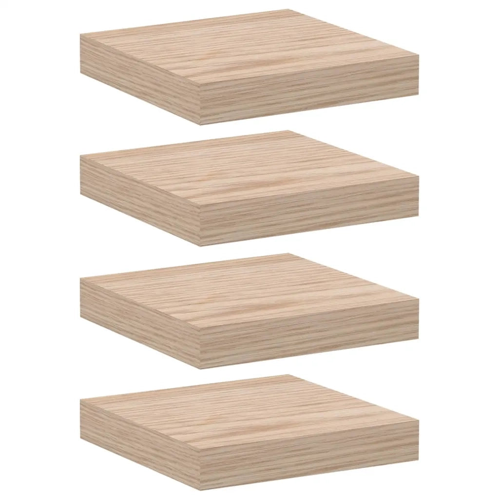 Mensola Pensili 4 pz 23x23,5x4 cm in Truciolato