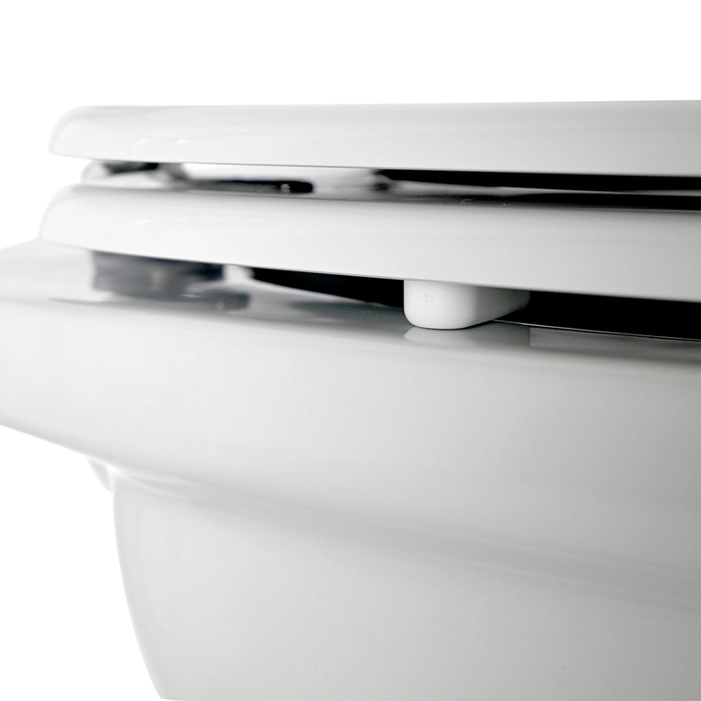 Set sanitari per anziani WC e bidet H49 cm in ceramica bianca