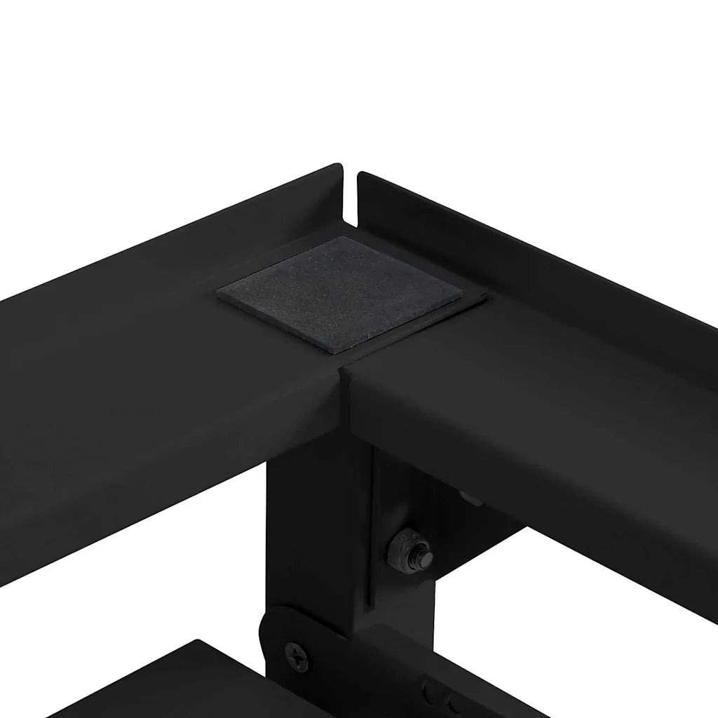 Pedestallo per Lavatrice 2 pcs Nero 120 x 56 x 52 cm Acciaio 42022038