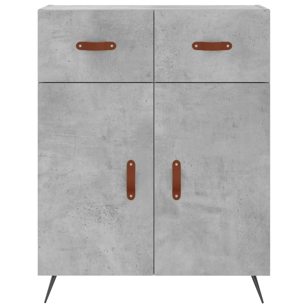 Buffet credenza cassettiera armadio mobile contenitore organizer cucina soggiorno salotto alto 69,5 x 34 x 180 cm legno ingegnerizzato grigio 02_0034498