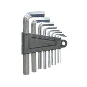 Set di 9 chiavi esagonali da 1,5 a 10 mm in acciaio forgiato e trattato termicamente