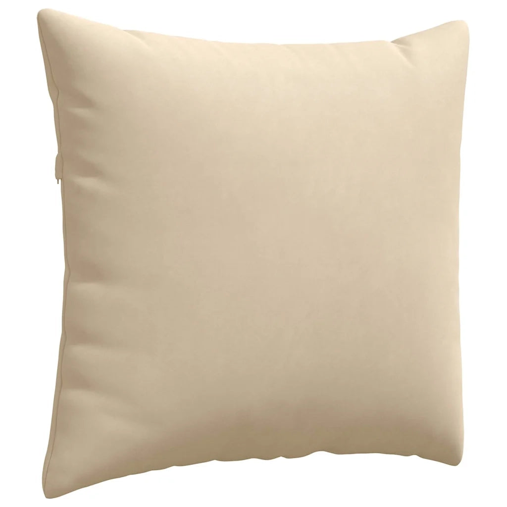 Cuscini da Divano 2 pcs Crema 45 x 45 cm Tessuto