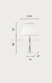 LUME GRANDE DIDO  1 LUCE AMBRA E ORO ATTACCO E27 D.40CM