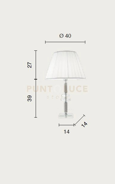 LUME GRANDE DIDO  1 LUCE AMBRA E ORO ATTACCO E27 D.40CM
