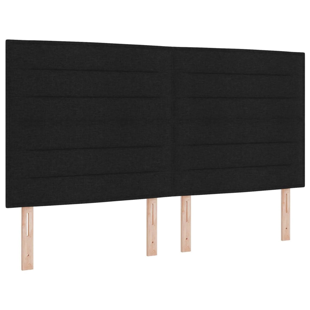 Letto con contenitore e materasso Nero 180 x 200 cm Tessuto 3459458