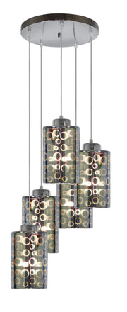 Lampadario Candellux Nocturno 35-57730 5xE27 cromo