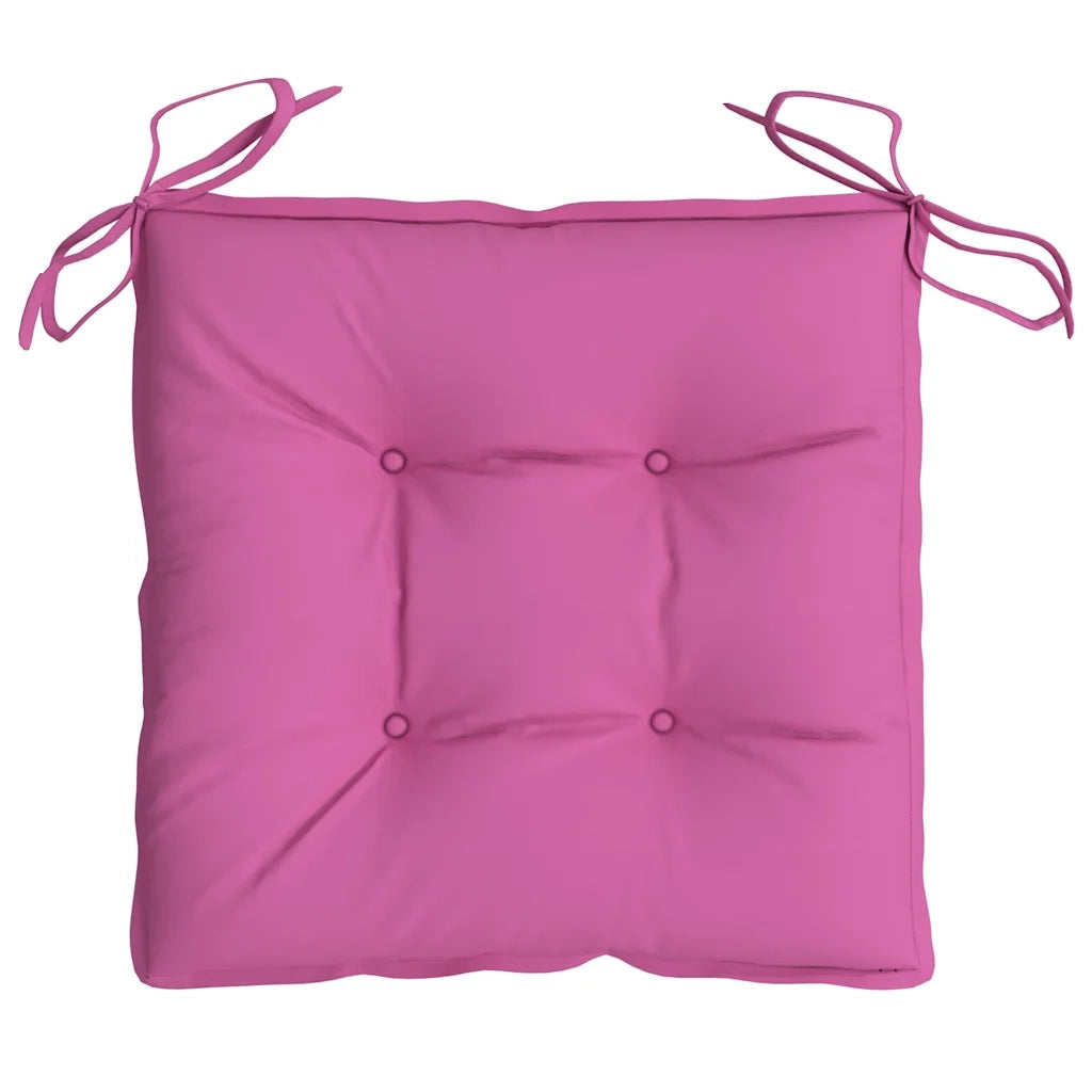 Cuscini per Sedia 4 pz | Cuscini per sedie Rosa 40x40x7 cm Tessuto