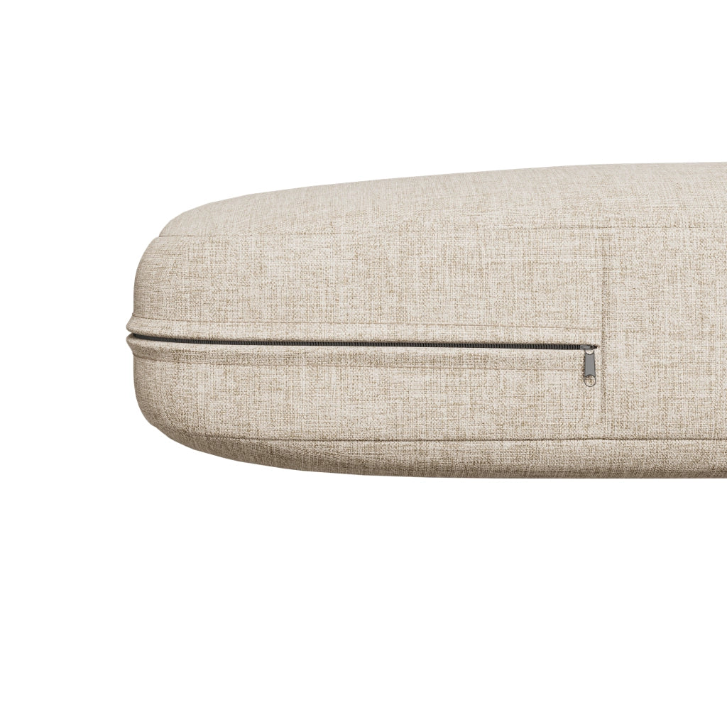 Set di mobili da giardino con telaio in ferro zincato set di mobili da giardino con corda gambe regolabili tavolo di vetro liscio set di 5 persone inclusi tutti i cuscini e lo schienale beige