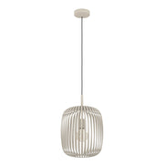 Lampadario A Sospensione Minimal Romazzina Acciaio Sabbia 1 Luce E27