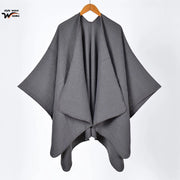 Sciarpa double face, in classico cashmere, mantella/scialle versatile e semplice