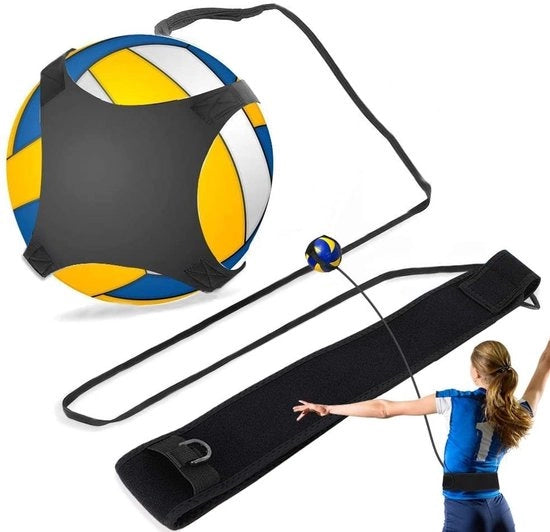 Attrezzo di Allenamento per Pallavolo - Struttura Adattabile con Cavi - Ritorno dei Palloni - Attrezzatura di Allenamento per Atleti - Migliora la Tecnica - Adatto per Principianti