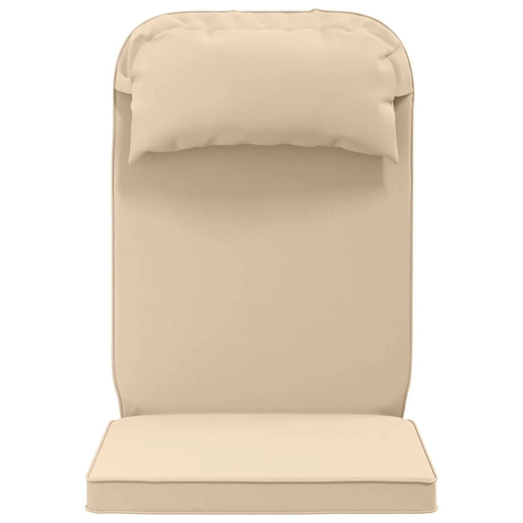 Cuscino per Lounger Sole 100% Poliestere Crema 55 x 124 x 5 cm 948163