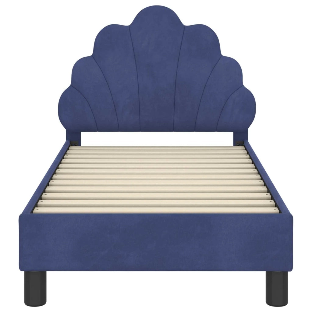 Letto singolo | Letto per adulti | Struttura letto per bambini con testata Blu Polizia 70 x 140 cm