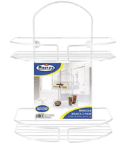 MAURY'S MENSOLA BAGNO 2 PIANI BIANCA 25 X 12 X H33 CM